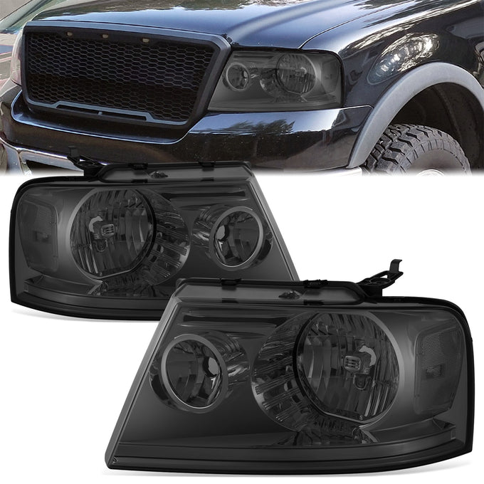 Factory Style Headlights (Left & Right) <BR>04-08 Ford F-150, 2006 Lincoln Mark LT