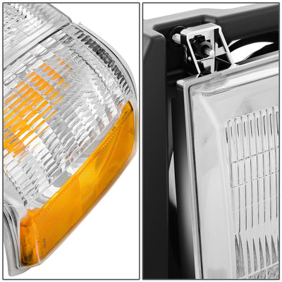 Factory Style Headlight Assembly (Left) <BR>87-91 Ford Bronco, F-150, F-250, F-350