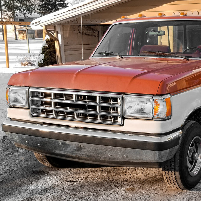 Factory Style Headlight Assembly (Left) <BR>87-91 Ford Bronco, F-150, F-250, F-350