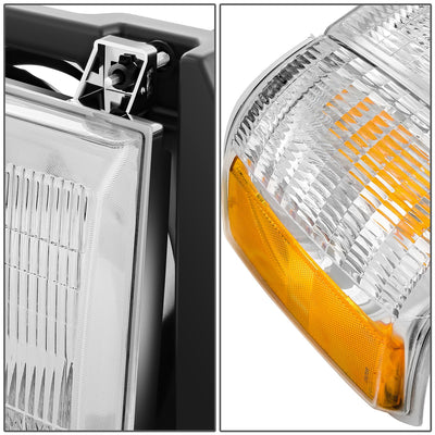 Factory Style Headlight Assembly (Right) <BR>87-91 Ford Bronco, F-150, F-250, F-350