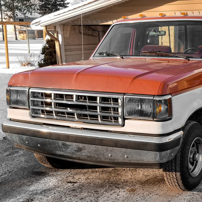 Factory Style Headlights (Left & Right) <BR>87-91 Ford Bronco, F-150, F-250, F-350