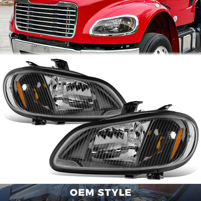 Factory Style Headlights <br> 03-18 Freightliner M2 106, 112