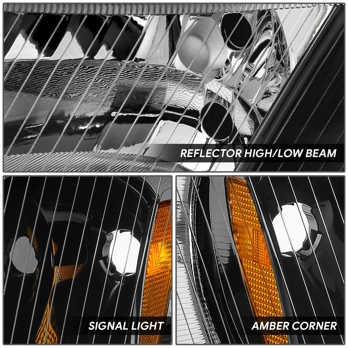 Factory Style Headlights <br> 03-18 Freightliner M2 106, 112