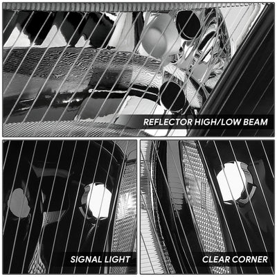 Factory Style Headlights <br> 03-18 Freightliner M2 106, 112