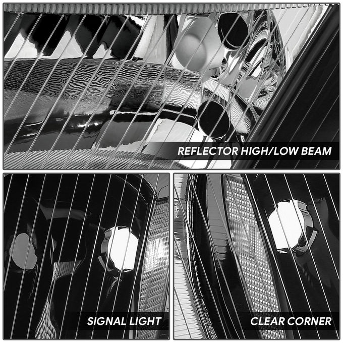 Factory Style Headlights <br> 03-18 Freightliner M2 106, 112