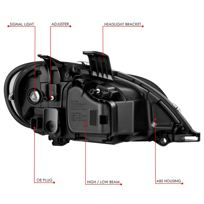 Factory Style Headlights <br> 03-18 Freightliner M2 106, 112