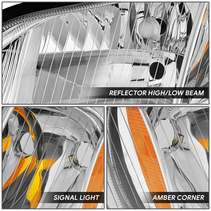 Factory Style Headlights <br> 03-18 Freightliner M2 106, 112