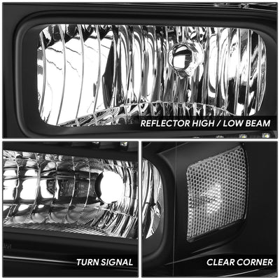LED DRL Headlights <br> 05-07 Ford F-250 F-350 F-450 F-550 Super Duty