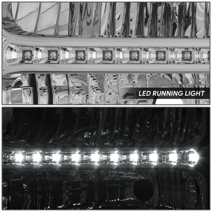LED DRL Headlights <br> 05-07 Ford F-250 F-350 F-450 F-550 Super Duty