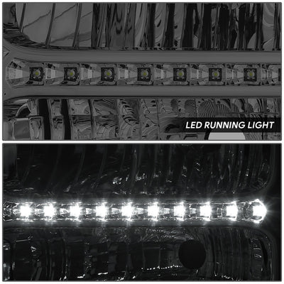 LED DRL Headlights <br> 05-07 Ford F-250 F-350 F-450 F-550 Super Duty
