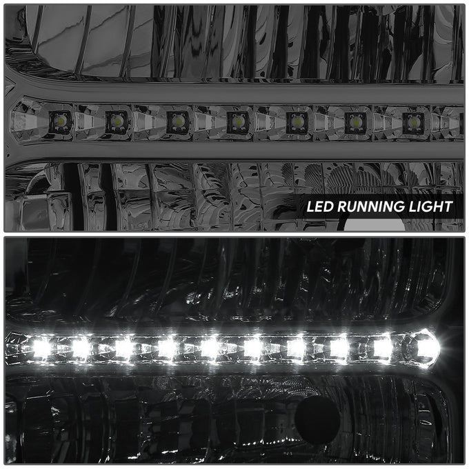LED DRL Headlights <br> 05-07 Ford F-250 F-350 F-450 F-550 Super Duty