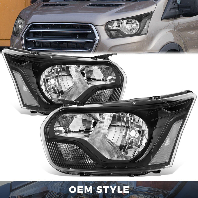 Factory Style Replacement Headlights <br> 15-23 Ford Transit 150 250 350