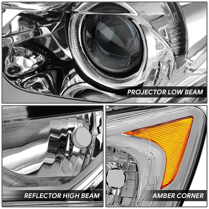 LED DRL Projector Headlights <br> 16-17 Honda Accord