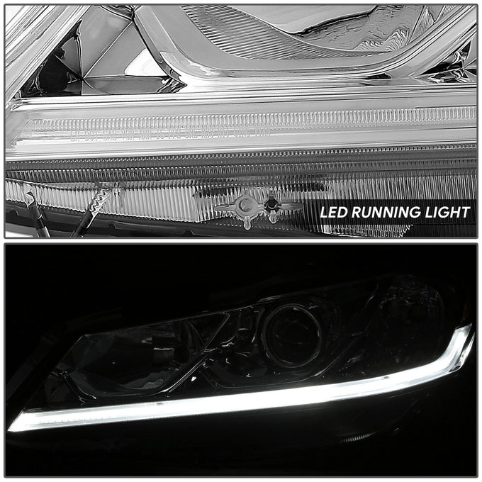 LED DRL Projector Headlights <br> 16-17 Honda Accord