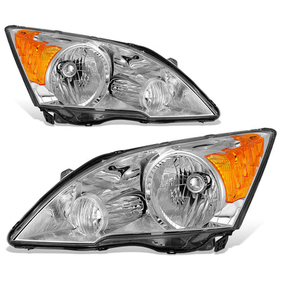 Factory Style Chrome Housing Headlights <br> 07-11 Honda CR-V
