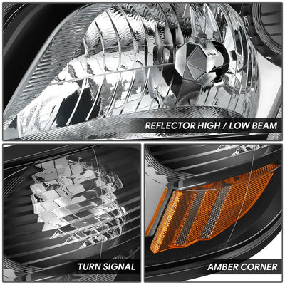 Factory Style Headlights <br> 06-19 Hino 145, 165 258 338 258ALP 268A
