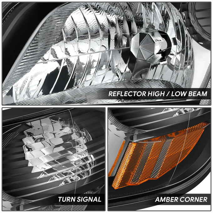 Factory Style Headlights <br> 06-19 Hino 145, 165 258 338 258ALP 268A