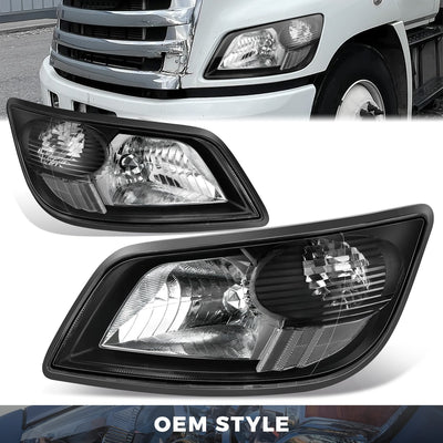 Factory Style Headlights <br> 06-19 Hino 145, 165 258 338 258ALP 268A