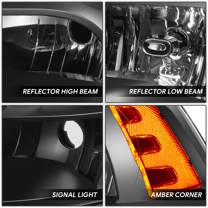 Factory Style Headlights <br>09-10 Dodge Ram, 11-12 Ram 1500, 2500, 3500