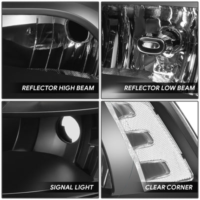 Factory Style Headlights <br>09-10 Dodge Ram, 11-12 Ram 1500, 2500, 3500