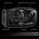Factory Style Headlights (Left & Right) <BR>06-08 Dodge Ram 1500, 2500, 3500