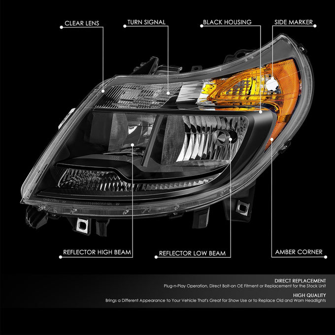 Factory Style Headlights <br> 14-22 Ram Promaster 1500 2500 3500
