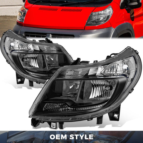 Factory Style Headlights <br> 14-22 Ram Promaster 1500 2500 3500