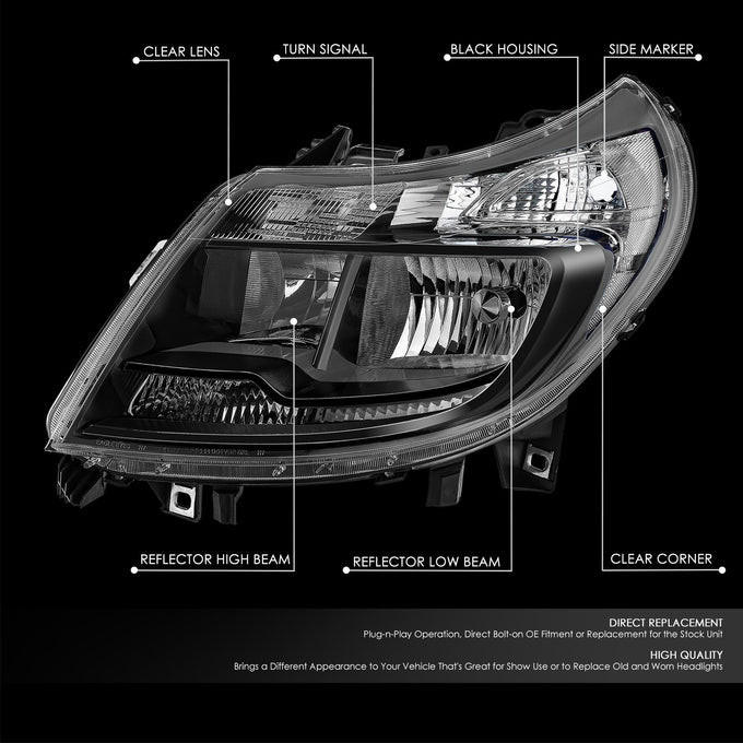 Factory Style Headlights <br> 14-22 Ram Promaster 1500 2500 3500