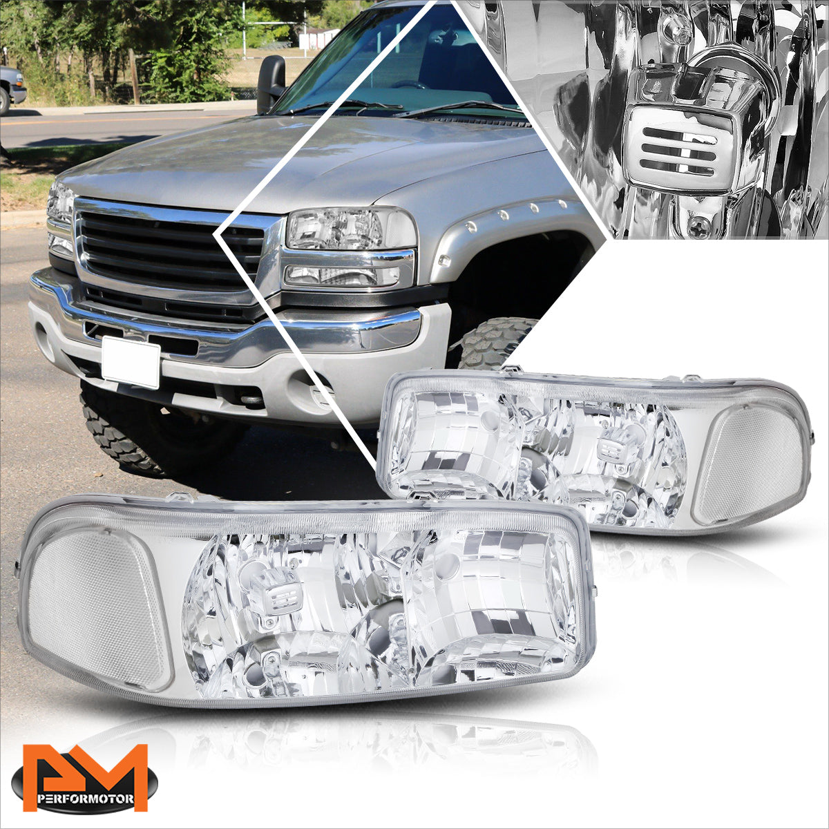 OE Style Headlights 99-07 GMC Sierra 1500 2500 3500 HD, Yukon XL – CA ...