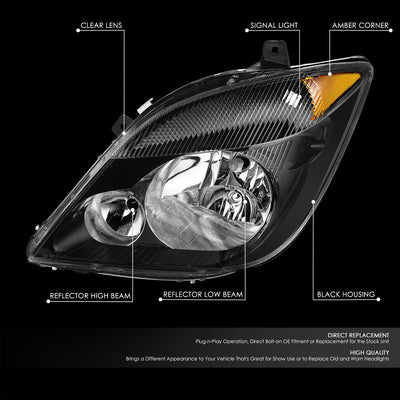 Factory Style Headlights (Left&Right) <br> 07-09 Dodge/Freightliner Sprinter 2500 3500