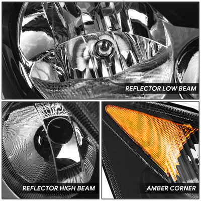 Factory Style Headlights (Left&Right) <br> 07-09 Dodge/Freightliner Sprinter 2500 3500