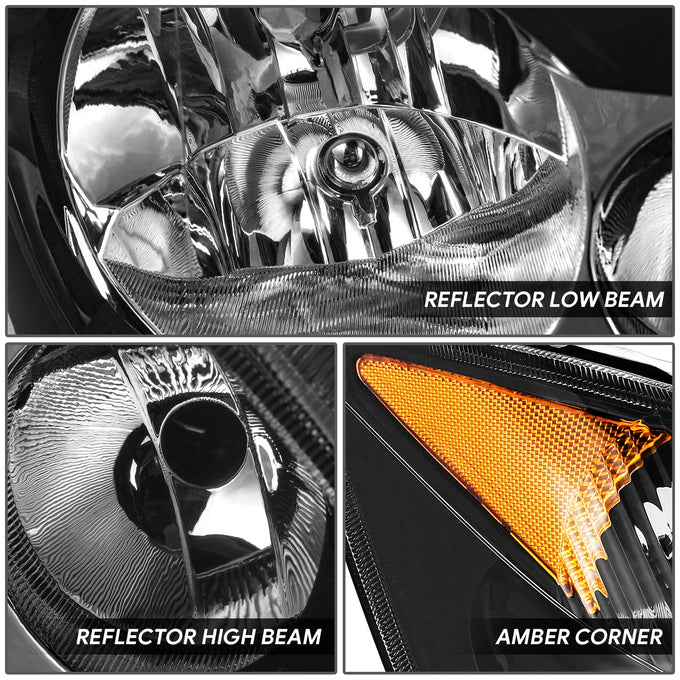 Factory Style Headlights (Left&Right) <br> 07-09 Dodge/Freightliner Sprinter 2500 3500