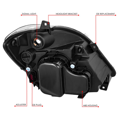 Factory Style Headlights (Left&Right) <br> 07-09 Dodge/Freightliner Sprinter 2500 3500