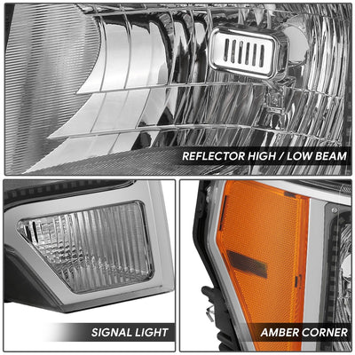RGB LED DRL Headlights <br> 09-14 Ford F-150