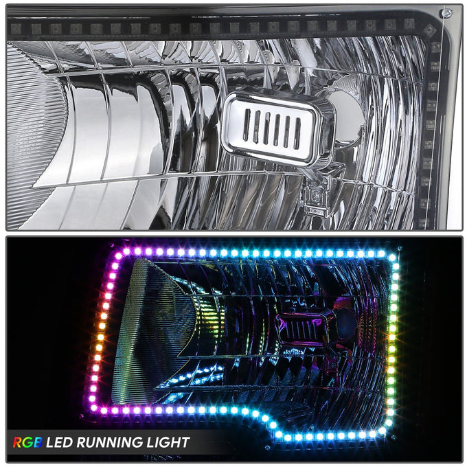 RGB LED DRL Headlights <br> 09-14 Ford F-150