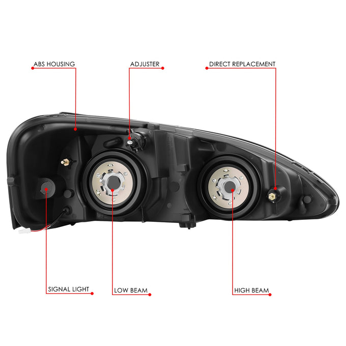 RGB LED Headlights w/ Wireless Remote <BR>04-08 Pontiac Grand Prix