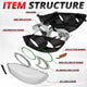 RGB LED DRL Headlights<br>06-08 Dodge Ram 1500 2500 3500