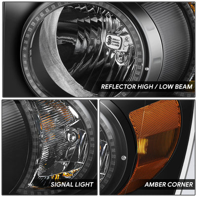 RGB LED DRL Headlights<br>06-08 Dodge Ram 1500 2500 3500