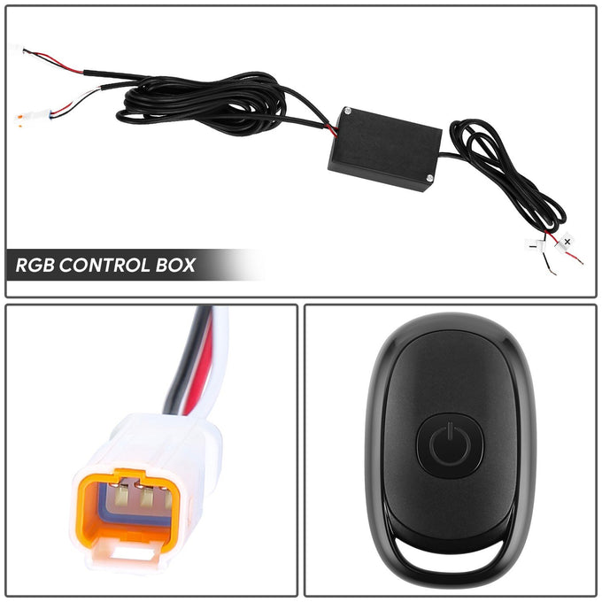 RGB LED DRL Headlights<br>06-08 Dodge Ram 1500 2500 3500