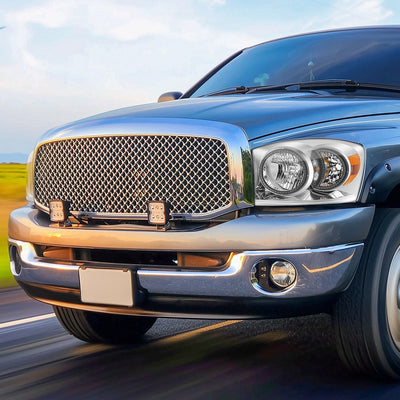 RGB LED DRL Headlights<br>06-08 Dodge Ram 1500 2500 3500