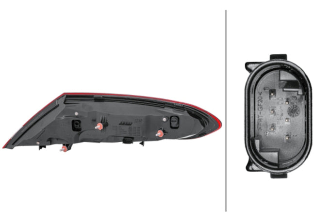 Left Outer Tail Light <br>19-20 Mercedes-Benz C300