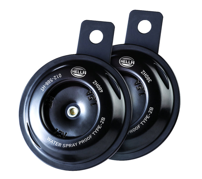 Horn Kit Bx Blk Disc Mcycle 12V Univ <br> Universal