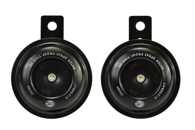 Horn Kit Bx Blk Disc Mcycle 12V Univ <br> Universal