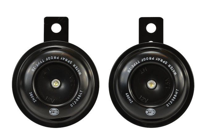 Horn Kit Bx Blk Disc Mcycle 12V Univ <br> Universal