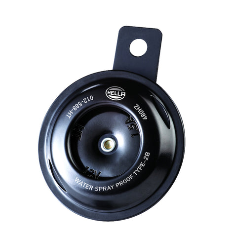 Horn Bl Blk Disc Ht Mcycle 12V Univ <br> Universal