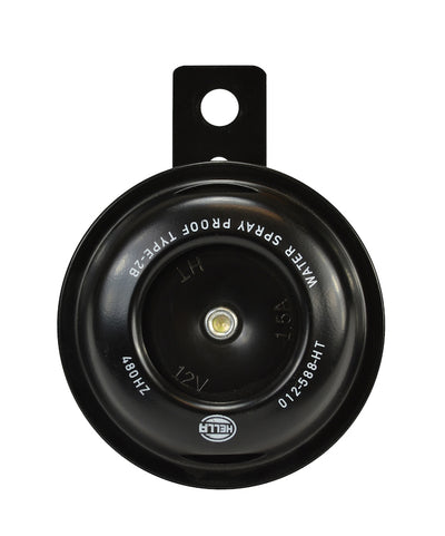 Horn Bl Blk Disc Ht Mcycle 12V Univ <br> Universal