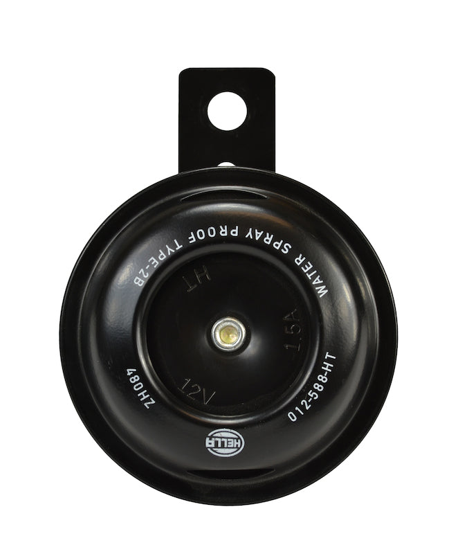 Horn Bl Blk Disc Ht Mcycle 12V Univ <br> Universal