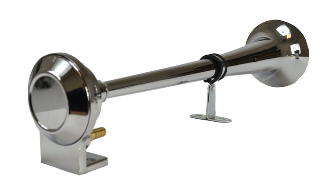 Horn Kit Bl Chrome Air 1Trumpet 12V <br> Universal