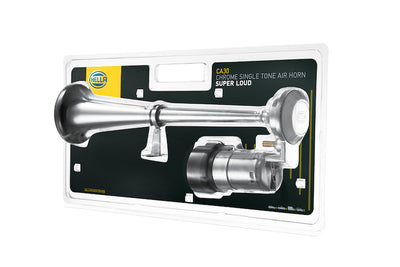Horn Kit Bl Chrome Air 1Trumpet 12V <br> Universal