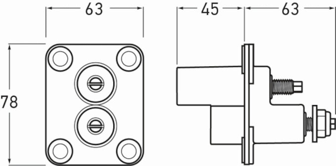 Jump Start Zinc Coated Terminal <br> Universal